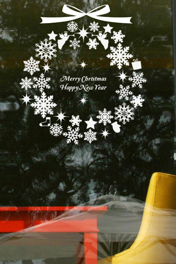 Accessory Christmas Cutout White Snow Decoration - Click Image to Close